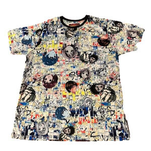 ANIME Full Multiprint Polyester Tshirt Size XL